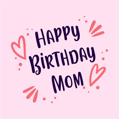 Printable Happy Birthday Mom Cards